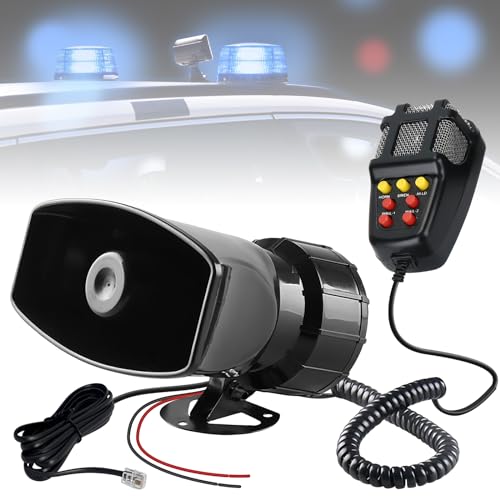 Haut-parleur sirène 12 V 100 W 7 tons Klaxon de...