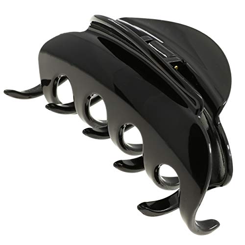 Camila Paris CP2385 French Hair Clips for Women, 3.5" Large Claw Clip Strong Hold All Day, Girl Large Claw Clips for Thick Hair, No Damage No Slip Flat Clip for Women. Made in France