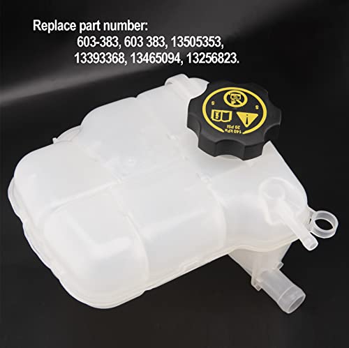 Coolant Reservoir Expansion Recovery Tank with Cap Compatible with Chevrolet Cruze 2011-2016 Orlando 2012-2014 Buick Verano 2012-2017 Cascada, Replace 603-383 Coolant Overflow Recovery Reservoir Tank - Thumbnail 2