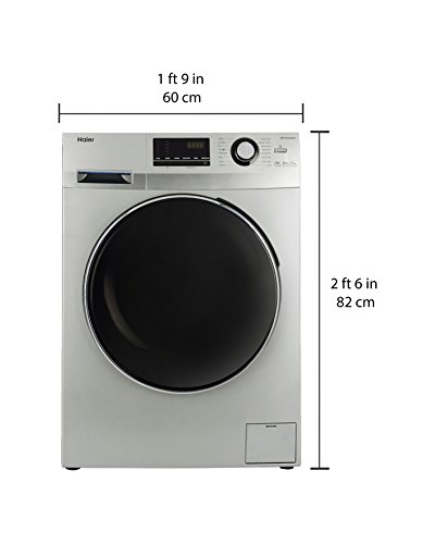 Image of Haier 7 kg Fully-Automatic Front Loading Washing Machine (HW70-B12636NZP, Titanium Grey)