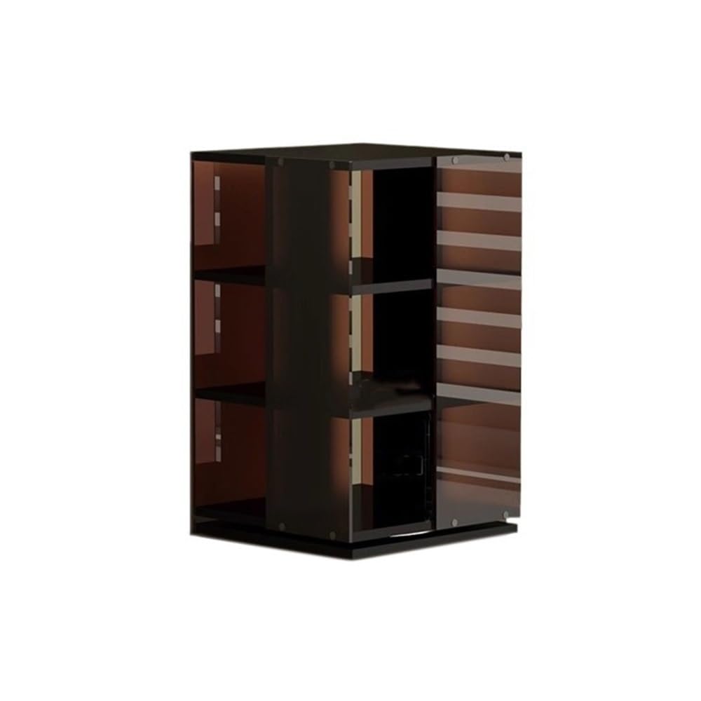 CHENGAIJIAN Cd Rack Rotatable Tabletop CD Storage Rack Acrylic Album Display Stand for Home Office