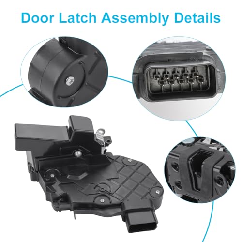 Image of Front Left Driver Side Door Lock Latch Actuator Assembly Compatible with Land Rover LR2 LR3 LR4 Range Rover Evoque Range Rover Sport Door Latch Assembly Replacement for LR091527