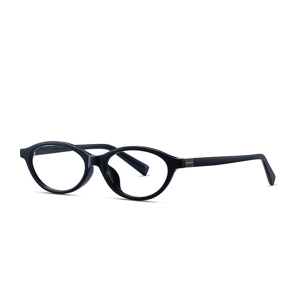 Gafas ovaladas retro de acetato, modelo 2026, sin lentes, para mujer, ideales para la oficina, el estudio y el uso diario. Gafas decorativas de estilo urbano.