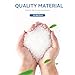 Waikas 1.2 Gallon Small Trash Bags with Handles, Unscented Clear Garbage Bags, 0.91Mil Thickness, Size 38 * 45cm, Weight 2.6g/pcs, Pack of 128