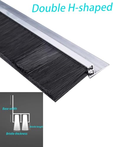 Tira de cepillo de aluminio Double H con nailon TLE de alta durabilidad 3