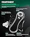 SCITOO Engine Timing Chain Kit Replaces for Chrysler 200 for Chrysler Sebring for Dodge Avenger for Dodge Caliber for Dodge Journey for Jeep Compass for Jeep Patriot 2007-2013 2.0L 2.4L TS21181