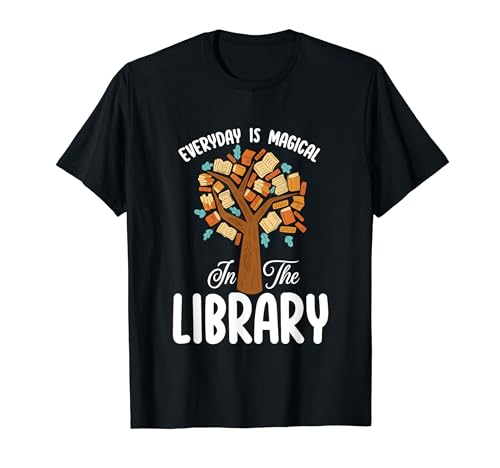 Librarian Everyday es mágico en la biblioteca, amante del árbol de libros Camiseta