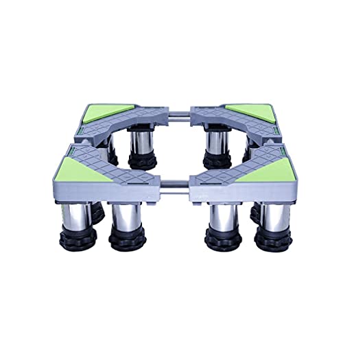 Soporte para lavadora, base para lavadora, soporte ajustable para frigorífico y congelador, rejilla universal de 14 a 17 cm de altura, pedestal para electrodomésticos y refrigerador, alfombrilla antiv