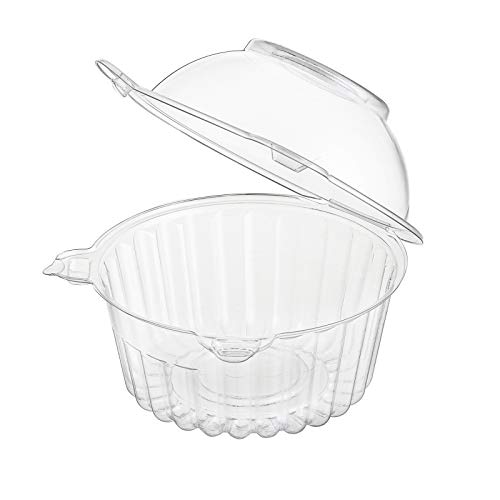 Bekith 150 Pack Individual Cupcake Holder, Thick Clear Plastic Dome Single Cupcake Carrier Muffin Container Holders Cases Boxes Cups For Sandwich, Hamburgers, Fruit, Salad, Party Favor Cake #TOP3