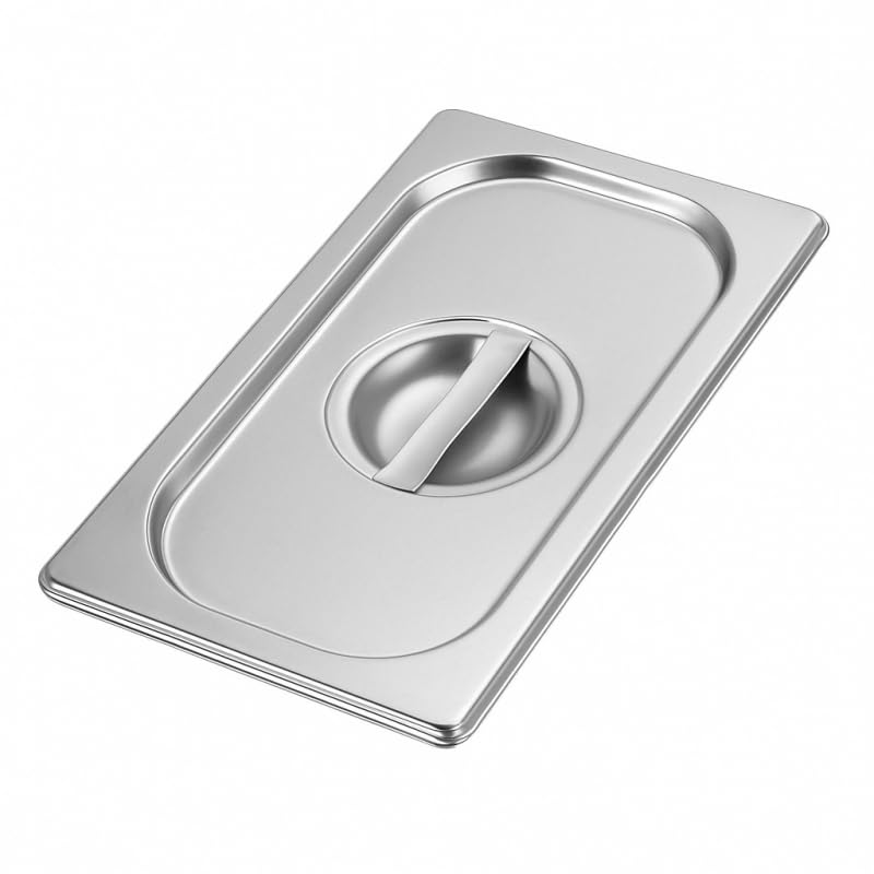 Coperchio in acciaio inox GN 1/3, formato Gastronorme standard, 325 x 176 mm