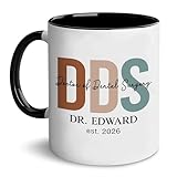 VD2025 Personalized Doctor Of Dental Surgery DDS Coffee Mug, Gifts For Men Women, Dr Appreciations Thank You Gift, Medical Student Grad Gifts For Him Her, New Doctor Cup