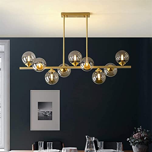 Lampe suspendue G9 en laiton et verre style nordique industriel CNCNSH pour salle à manger