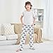 Yuiboo Printed Pjs Trouser Elephants Grid Pajama Pants Long Indoor Outdoor with Pockets 13-14Y