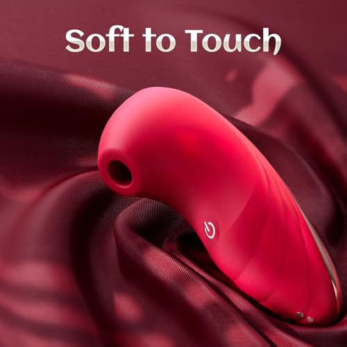 Rose Toy Suction Vibrator for Women, 7 Modes, App Control, Chili Red - Image 5