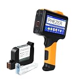 Phezer P19 Handheld Inkjet Printer for Any Surface, Portable 360° All-Round Coding Machine Print Height 2-12.7mm...