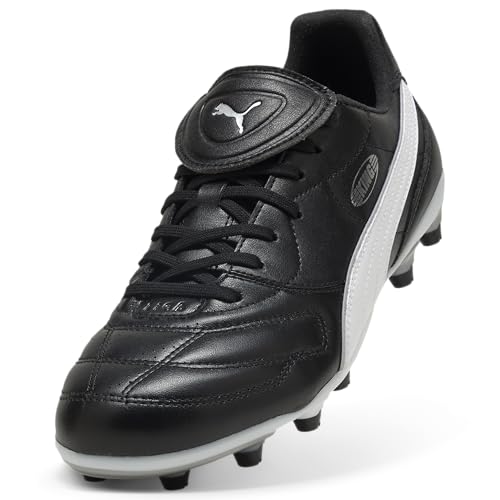 PUMA King Liga FG/AG Fußballschuh, Unisex, Schwarz/Silber/Weiß, 5.5 UK – Ansicht 6