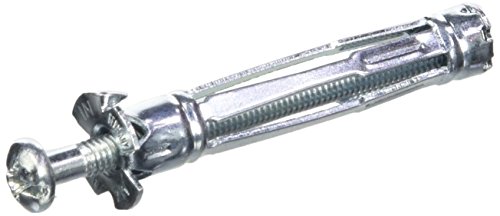 Molly M14250PB-XJ Chevilles métalliques 50 pièces 4x46 mm + 50 vis - matériaux creux - conditionnement Pro, Gris