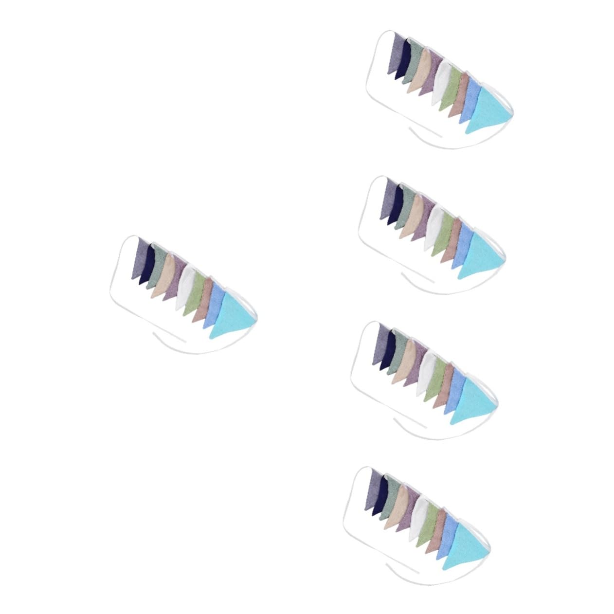 PRETYZOOM 5st Wimpeldekoration Wimpelfahnen Blumengirlande Festival Ammer Banner Partydekorationen Partyzubehör Dreieck-flaggen-girlande Dreieck-banner Dreieck Hängende Wimpelkette Stoff