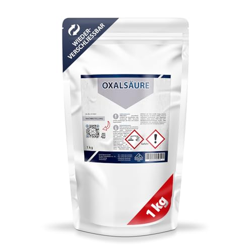 Oxalsäure (>99 6%) Pulver 1 kg | Aufheller Entgrauer Holz