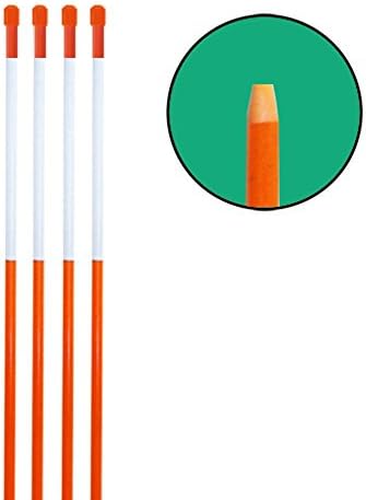 Reflective Driveway Markers, 5ft, 50 Pack, Orange