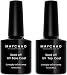 MAYCHAO Base Coat and No Wipe Top Coat, Soak Off UV LED Gel Nail Polish 7.3ml Each Bottle (Base coat no wipe top coat)