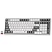 Produktbild Redragon BK7114 Low-Profile Computer Tastatur, 98 Tasten Slim Office PC Scissors Mechanism Tastatur mit 2.4G BT Wireless Verbindung, taktiler leiser Tastenanschlag, farblich gemischte Tastenkappen