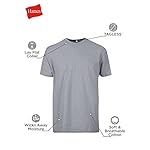 Hanes-Mens-Odor-Control-Moisture-Wicking-Tee-Shirts-100-Cotton-Undershirts-Multi-Packs