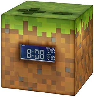 Paladone Minecraft Alarm Clock with Official Game Music, Multicoloured, One Size
