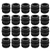 20-Pack Black Plastic Foosball Table Rubber Bumpers, Replacement Parts for Beer Keg Game Accessories, Wear-Resistant Table Soccer Game Buffers（20pc）