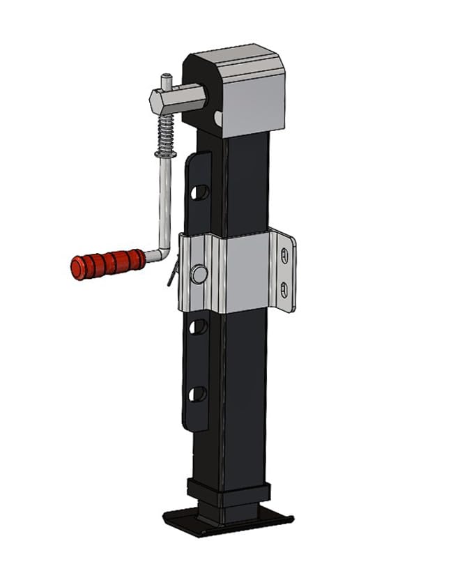 Spare Parts Holland Pie de apoyo con engranaje para remolque, soporte para remolque (5000 kg)