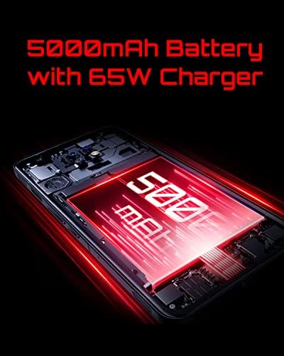 REDMAGIC 7 Pro 120Hz Gaming Phone, 5G Android Smartphone, 16GB RAM+512GB ROM, Snapdragon 8 Gen 1, 6.8" Full Screen, 5000mAh, 64MP Camera, Dual-Sim, Unlocked Mobile Phone Transparent (No UK Charger)