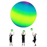 【Arcoíris Pelota】Esta pelotas de playa presenta llamativos tonos arcoíris con textura antideslizante de cobertura total para líneas nítidas y una sensación suave. Este pelota infantil puede estimular la vitalidad de los niños y cultivar su interés por los deportes.
