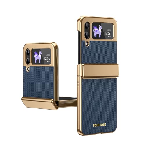 Étui Galaxy Z Flip 3 5G bleu fin antichoc avec verre de protection