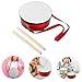 LIOOBO 1 Set Lightweight Hand Drum with Strap for Promotes Musical Team Spirit and Enjoyment Performances