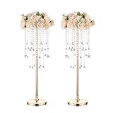 ELEGANTE A FORMA DI PRUGNA: l'elegante piastra superiore a forma di prugna lo rende unico ed elegante, puoi mettere diverse decorazioni sul supporto per fiori d'oro per diverse occasioni, come fiori freschi, palline di fiori artificiali, mazzi di fiori, ghirlande o altre decorazioni. Anche senza decorazioni abbinate, renderà anche il tuo matrimonio.