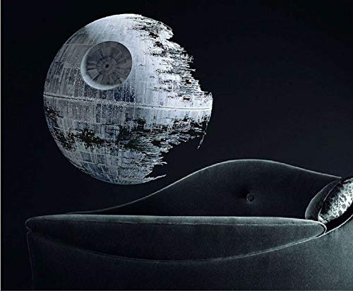Space Bedroom Wall Mural - Death Star Wall Decal Mural Dorm Decor Wall Stickers Kids Room Nursery Or Bedroom Apartment Removable Art, A89 #TOP2