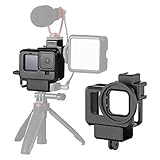 Carcasa para GoPro 10/9, Soporte para micrófono de Montaje en Zapata fría para micrófono GoPro 10/9, Adaptador Vlog, Accesorio Compatible con trípode Selfie