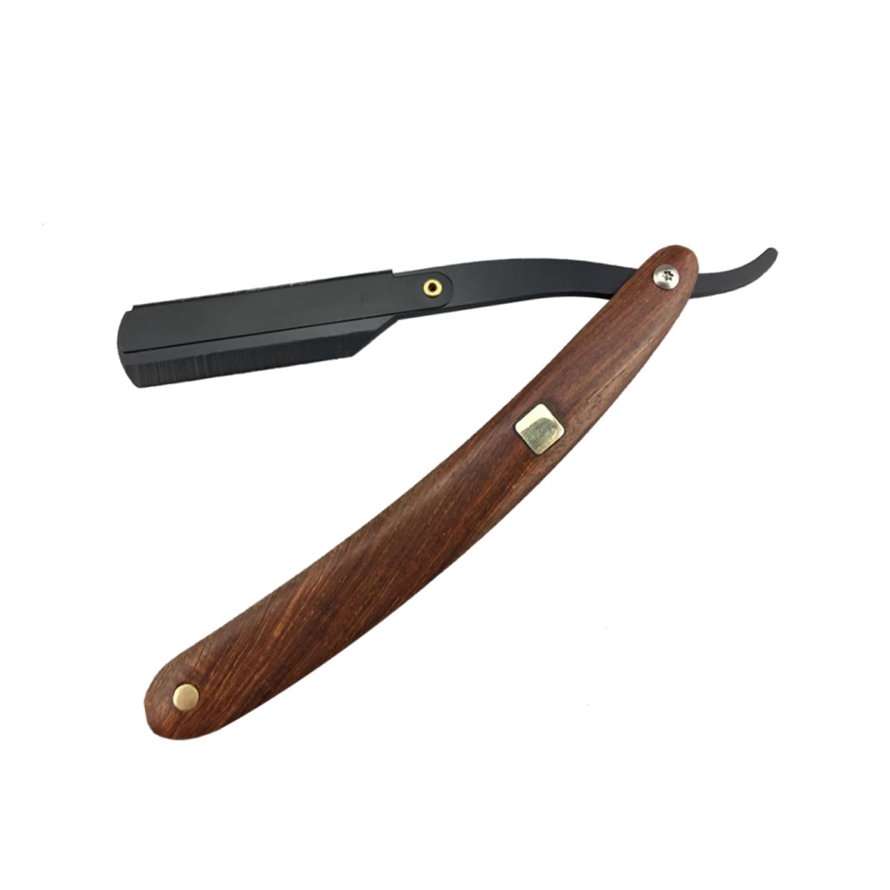 minkissy 3pezzi Rasoio Da Acciaio Con Manico Legno Chic Rasoi Manuali Per Uomini Design Vintage Per e Parrucchiere Senza Lama Facile Da Usare e Portatile
