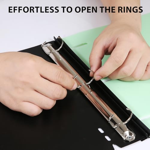 Image of WOT I 12-Pack 1 Inch Telescoping 3 Ring Binder, Expandable Flexible Binder - Patented Design for Easy Portability, Holds 8.5 inchx11 inch Paper, Perfect for School, Office&Home Organization