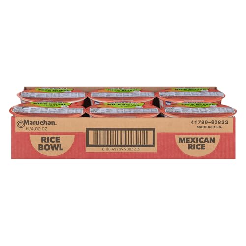 Image of Maruchan Instant Rice Bowl, Mexican Flavor - Microwavable Quick & Easy Side Dish or Meal for Kids, Students and Busy Families - 4.02 Oz. (6 Pack)