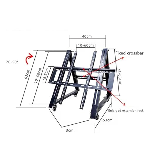 Soporte móvil para TV piso para 32-75 pulgadas miniatura 2
