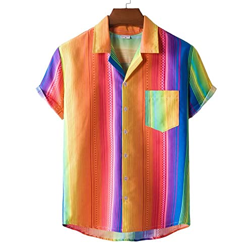 Chemise tropicale vintage à manches courtes pour un look d'été masculin
