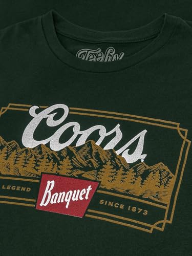 Tee Luv Men's Coors Banquet Beer The Legend Since 1873 Rocky Mountains Shirt2