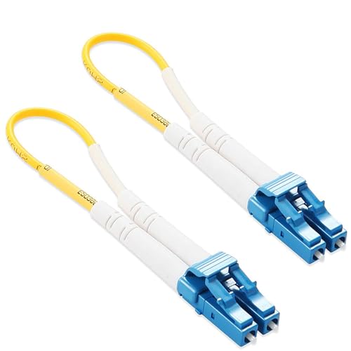 Image of 10Gtek [2-Pack] LC Fiber Optic Loopback Adapter - LC Connector Singlemode 9 /125 (OS2) Test Plug for Testing Applications or Network restorations
