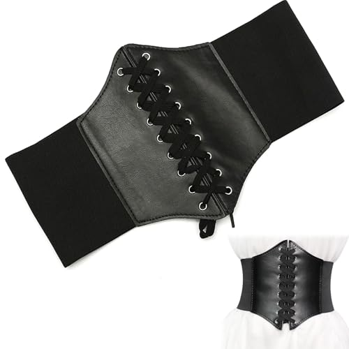 Corset Belt for Women, Corset Belt, Vintage Leather Elastic Renaissance Waist, Halloween Costumes for Cosplay, Daily Wear 5