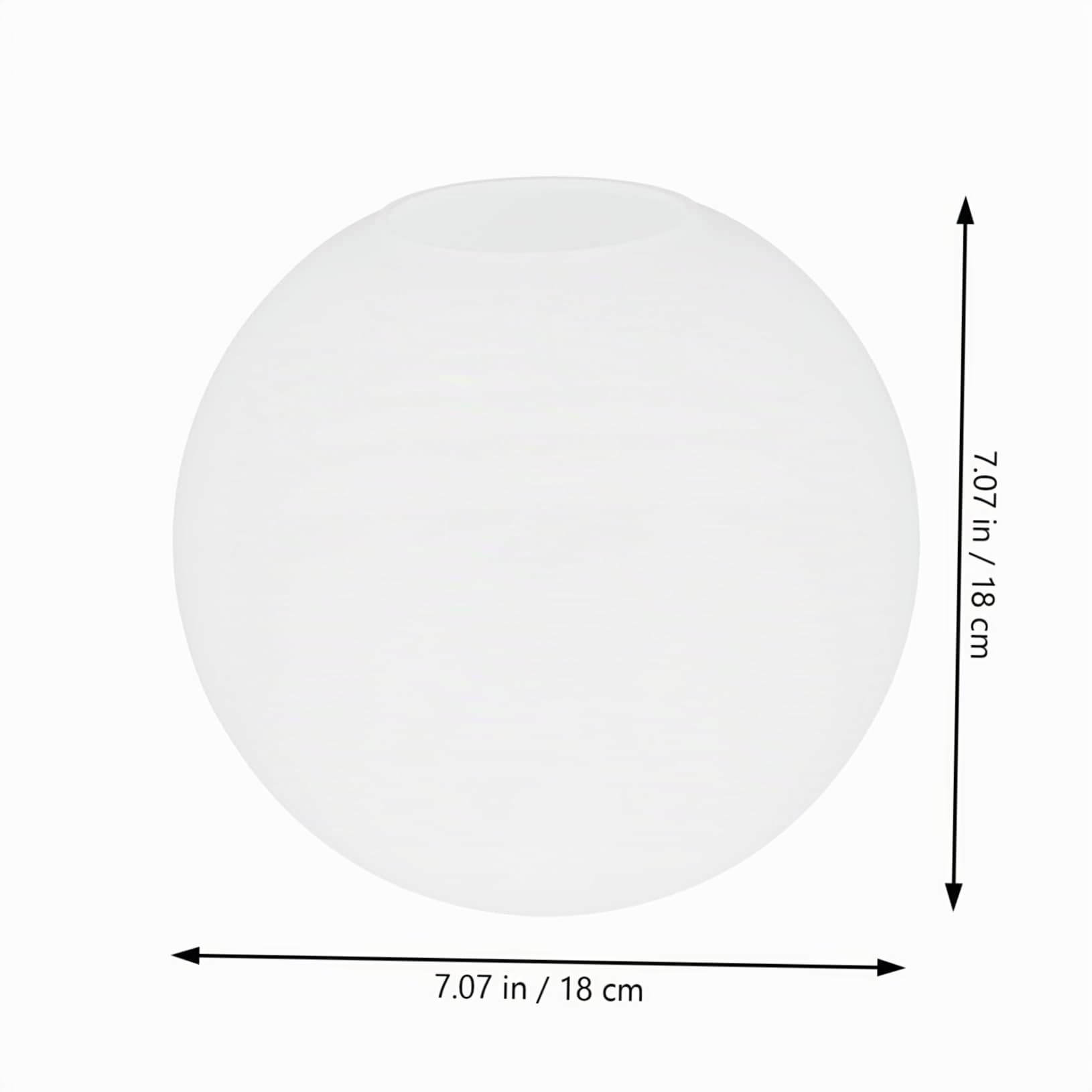 Milchglas Pendelleuchten Lampenschirm 18CM Rundes Kugel Lampenglas Ersatz Lampenschirm Für Moderne Leuchten Geeignet Für Kücheninseln Und Essbereiche Dekorativer