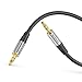 Produktbild Sonero Premium 5m Aux Kabel, Audio Klinkenkabel 3,5mm, geeignet für iPhones, iPads, Smartphones, Tablet PCs, Autos & andere Stereo Geräte, schwarz