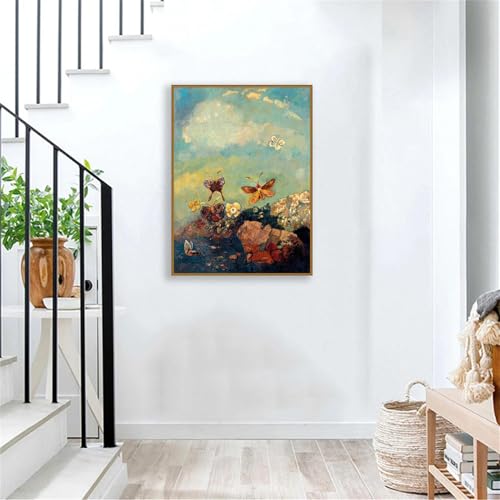 Impression sur toile Odilon Redon de haute qualité avec cadre en teck - 5