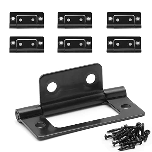 Litoexpe 6 Pcs Matte Black Hinges