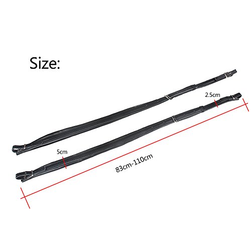 KKmoon Um par de alças de ombro acordeão de couro sintético ajustável para 16-120 acordeões de grave